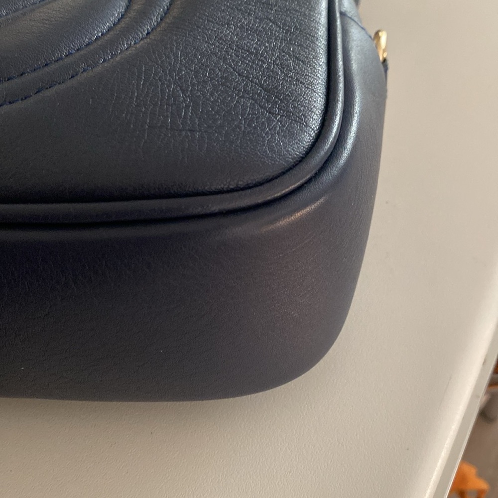 Valentino by Mario Valentino MIA Signature Genuine leather deep blue crossbody - Picture 8 of 14